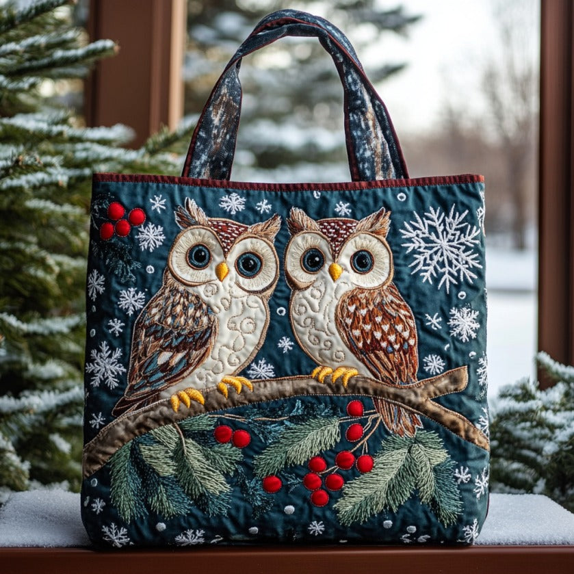 Fortryllet Snefald Xr0710024CL Quiltet Tote Taske