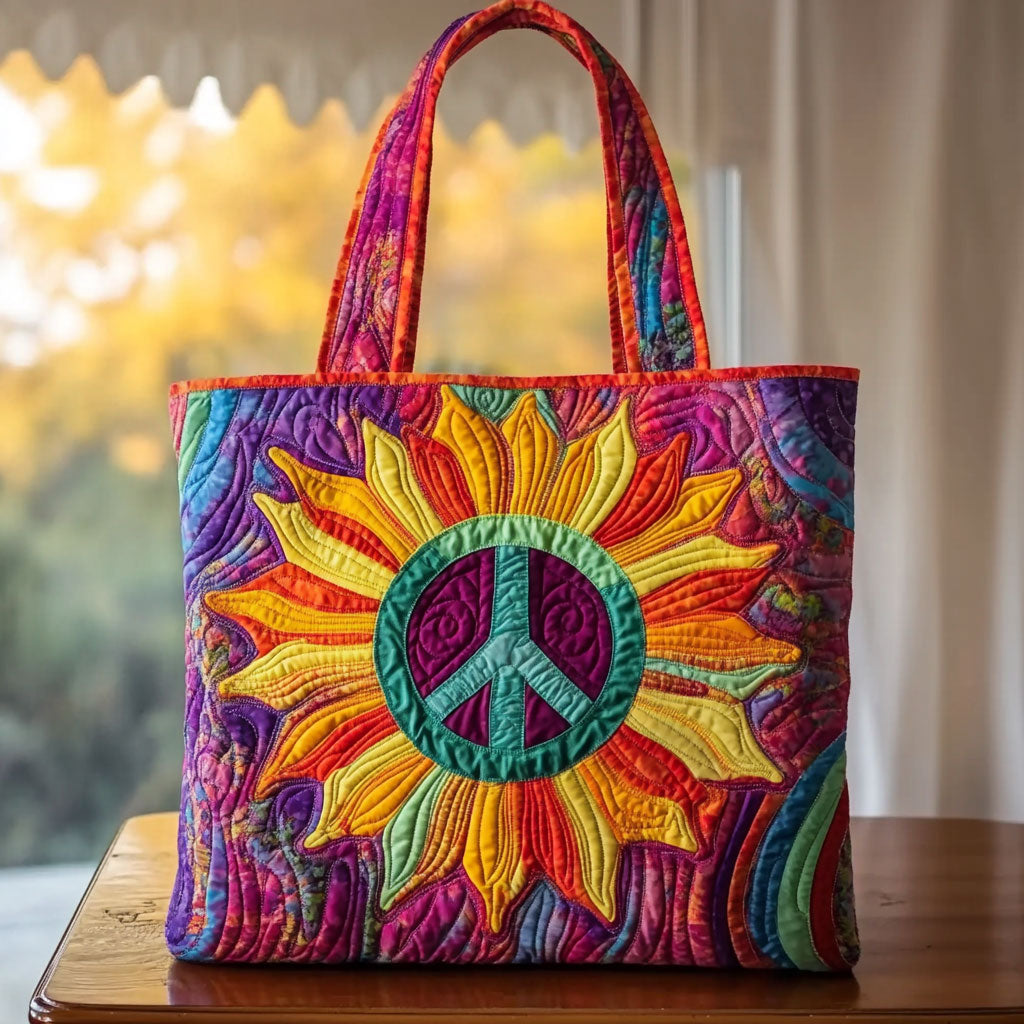 Varm Glød Solsikke WN0901095CL Quiltet Tote Taske