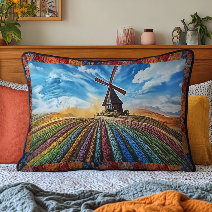 Farverige Tulipaner v2 Quilted Sengetøj Pude Cover NCU0VL2033