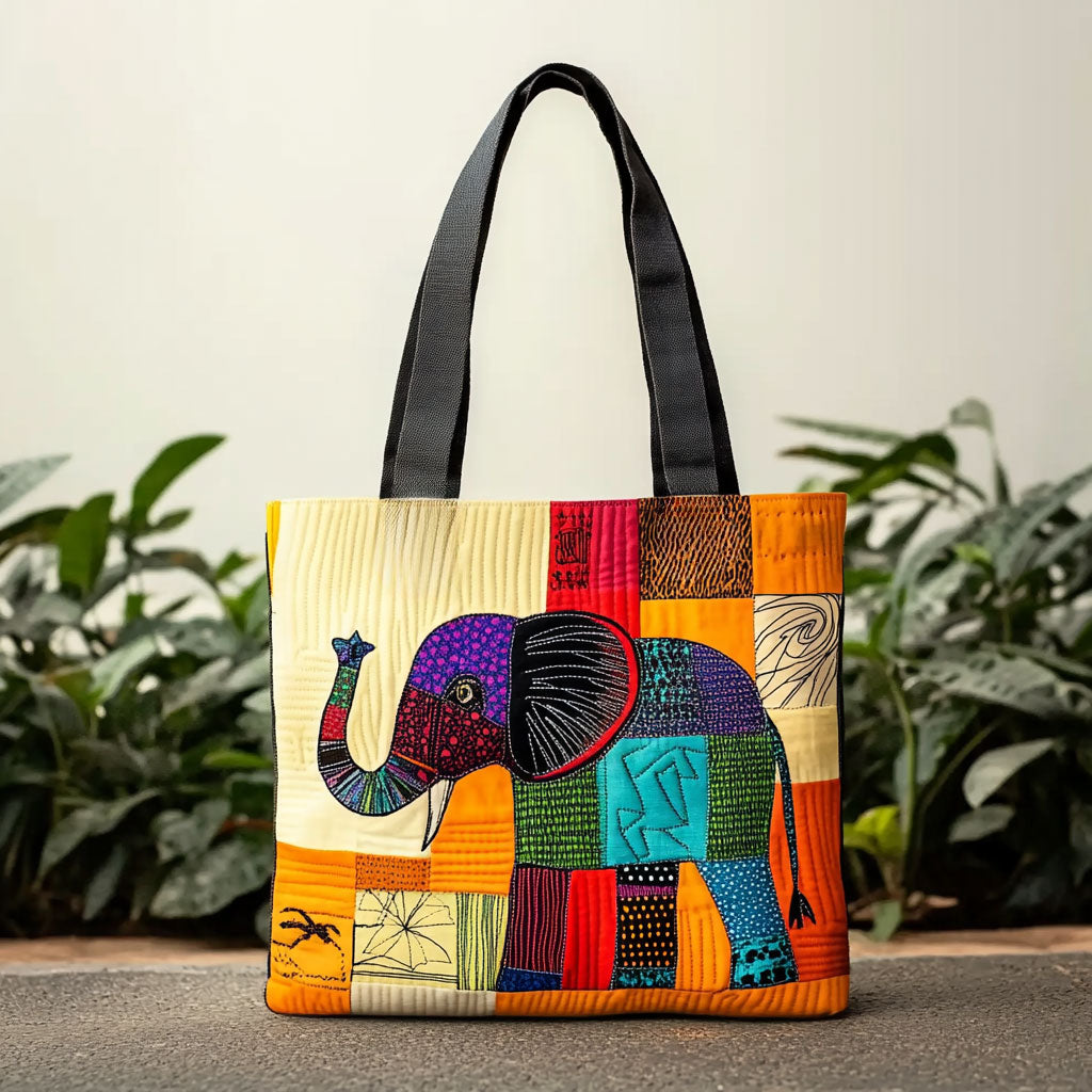 Elefant Sti WN0910025CL Quiltet Tote Bag