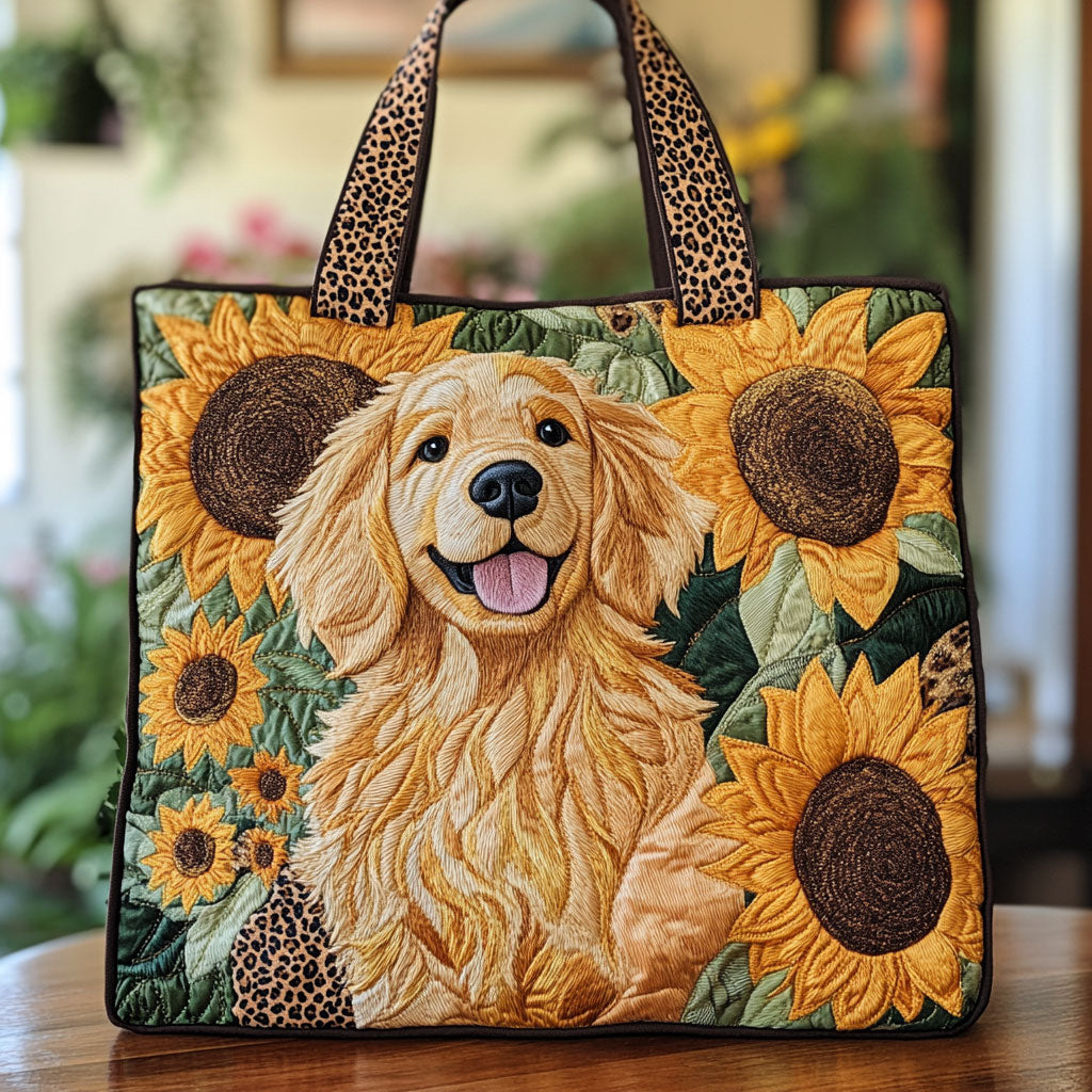 Solblomst Golden Love CW2309029CL Quilted Tote Bag