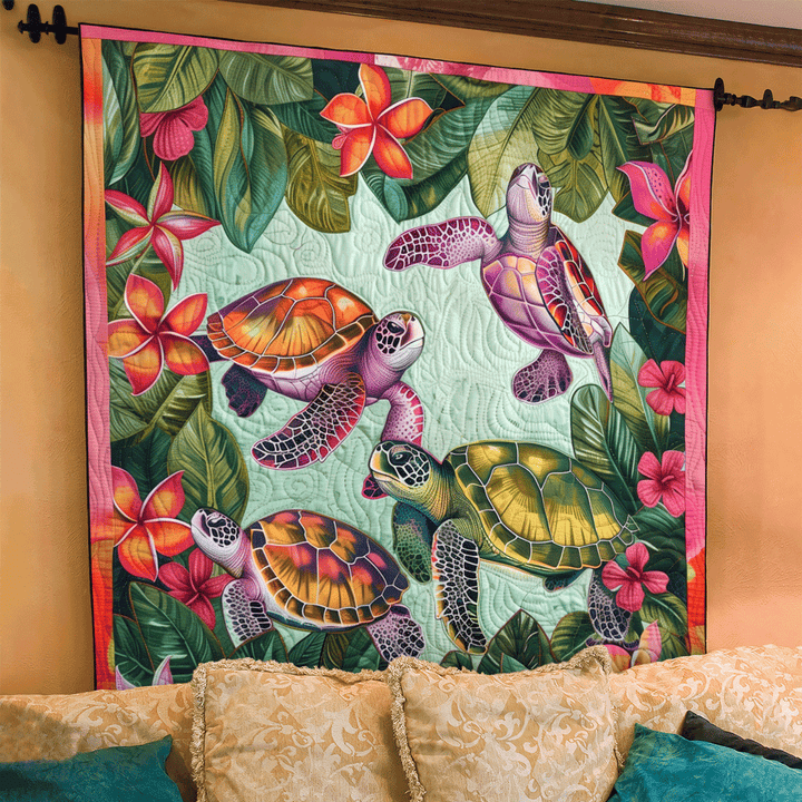 Oceanic Journey Kunst Quilt Vægophæng NCU0TL907