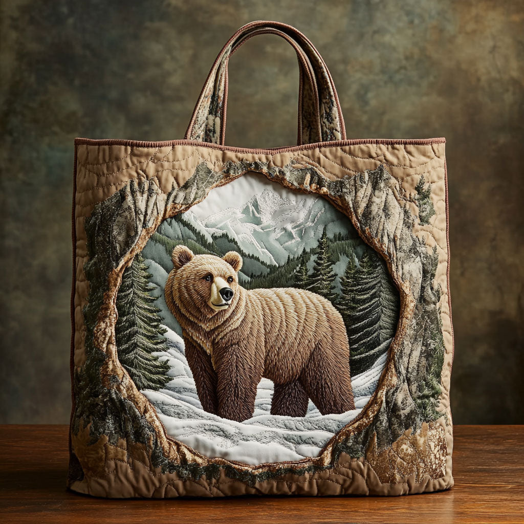 Vinter Skov Bjørn CW1001014CL Quilted Tote Bag