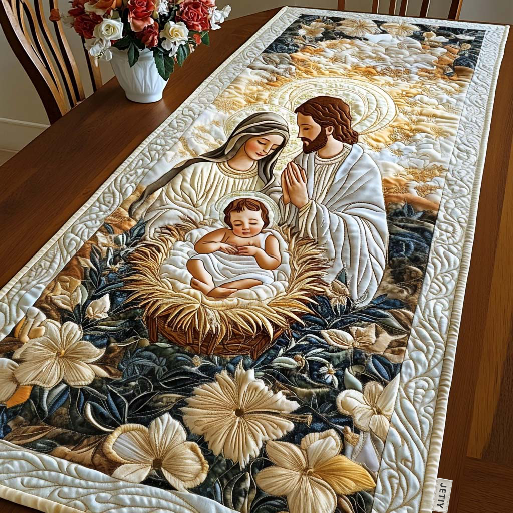 Guddommelig Manger Quilted Table Runner NCU0NT1426