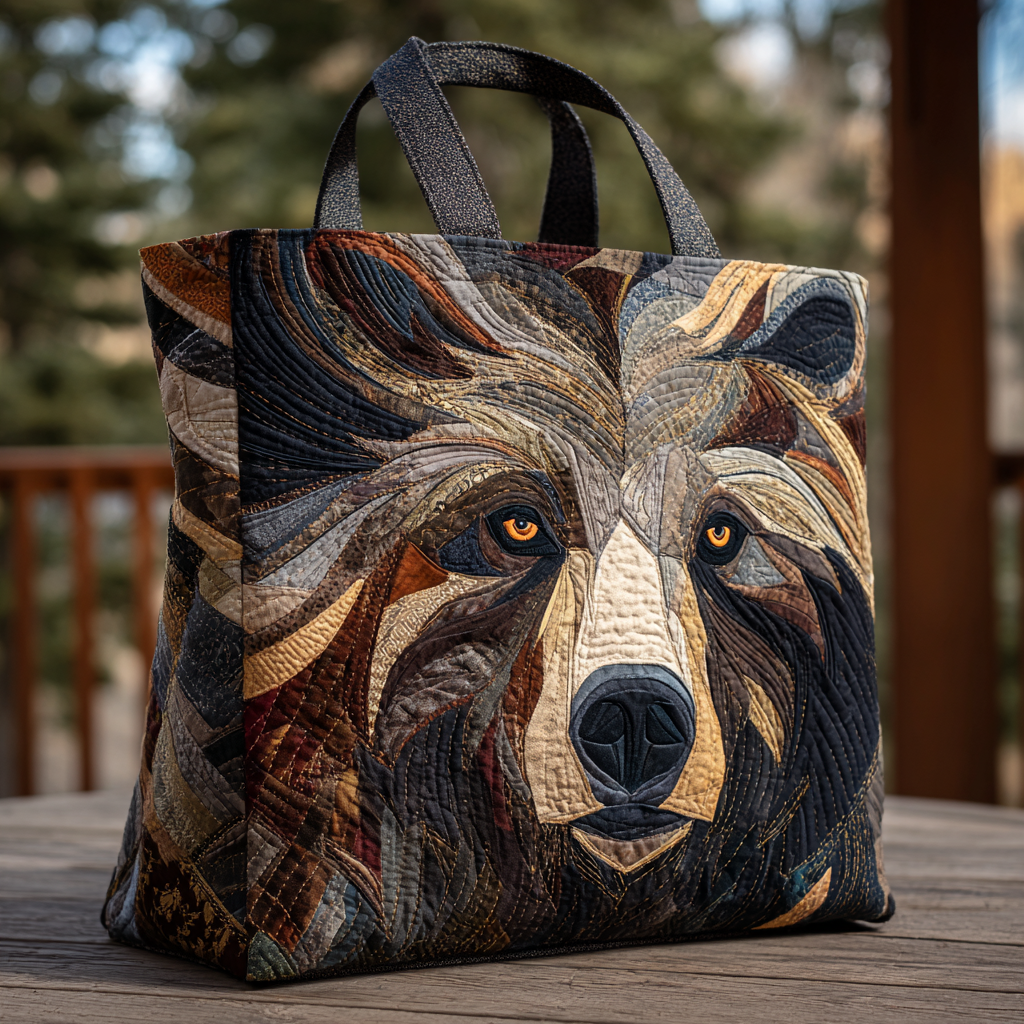 Majestic Bear XR0601013CL Quiltet Tote Bag