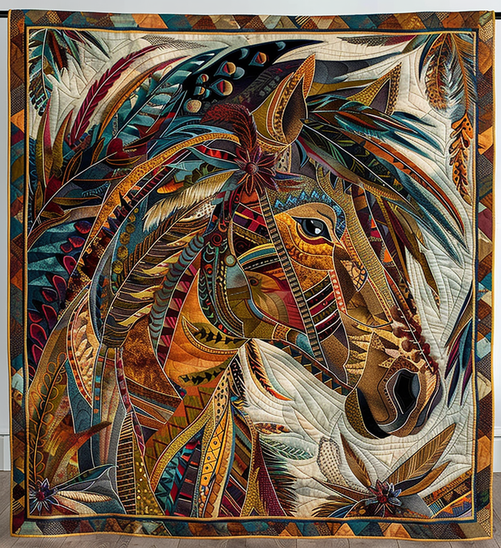 Hest Native Quiltet Tæppe NCU0DK143