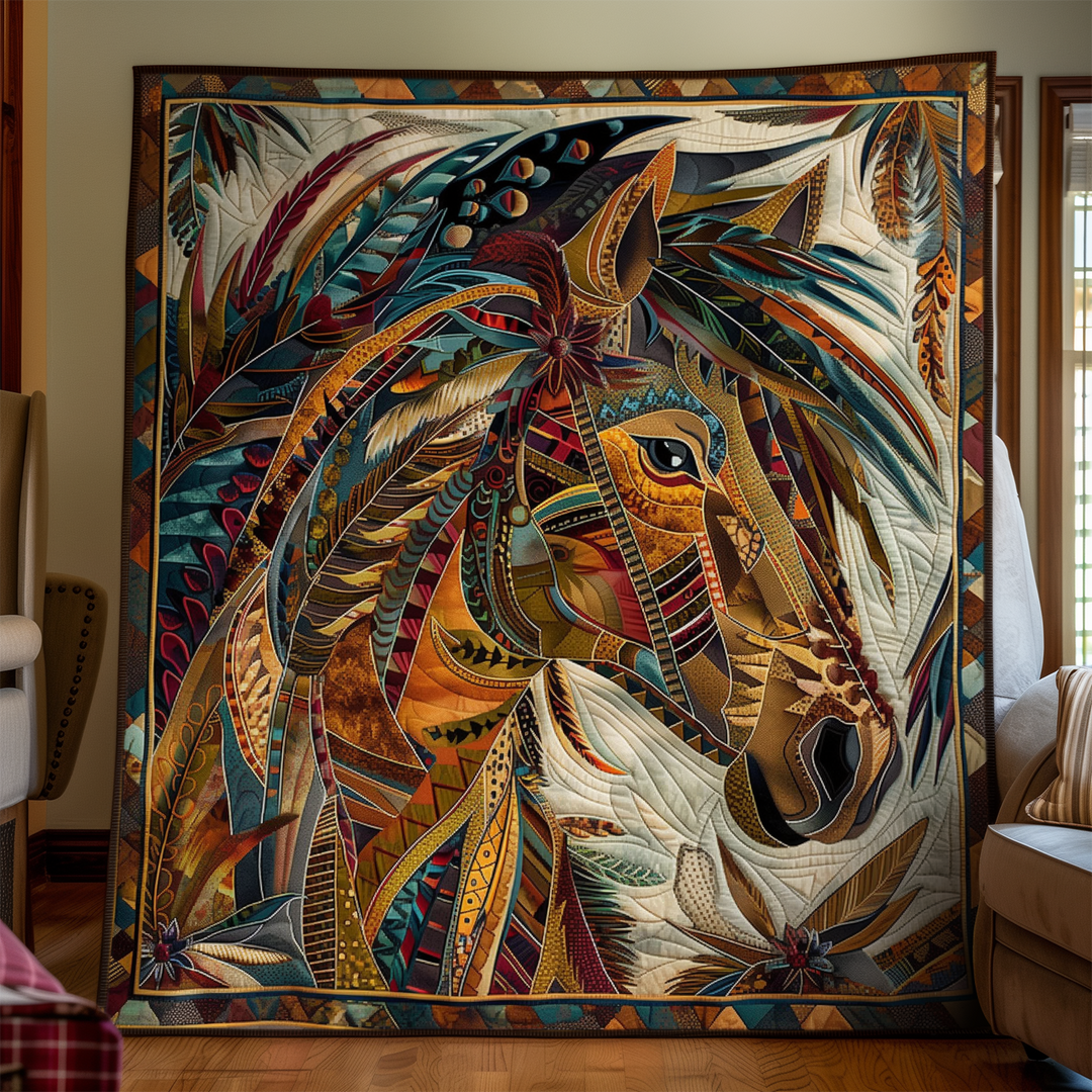 Hest Native Quiltet Tæppe NCU0DK143