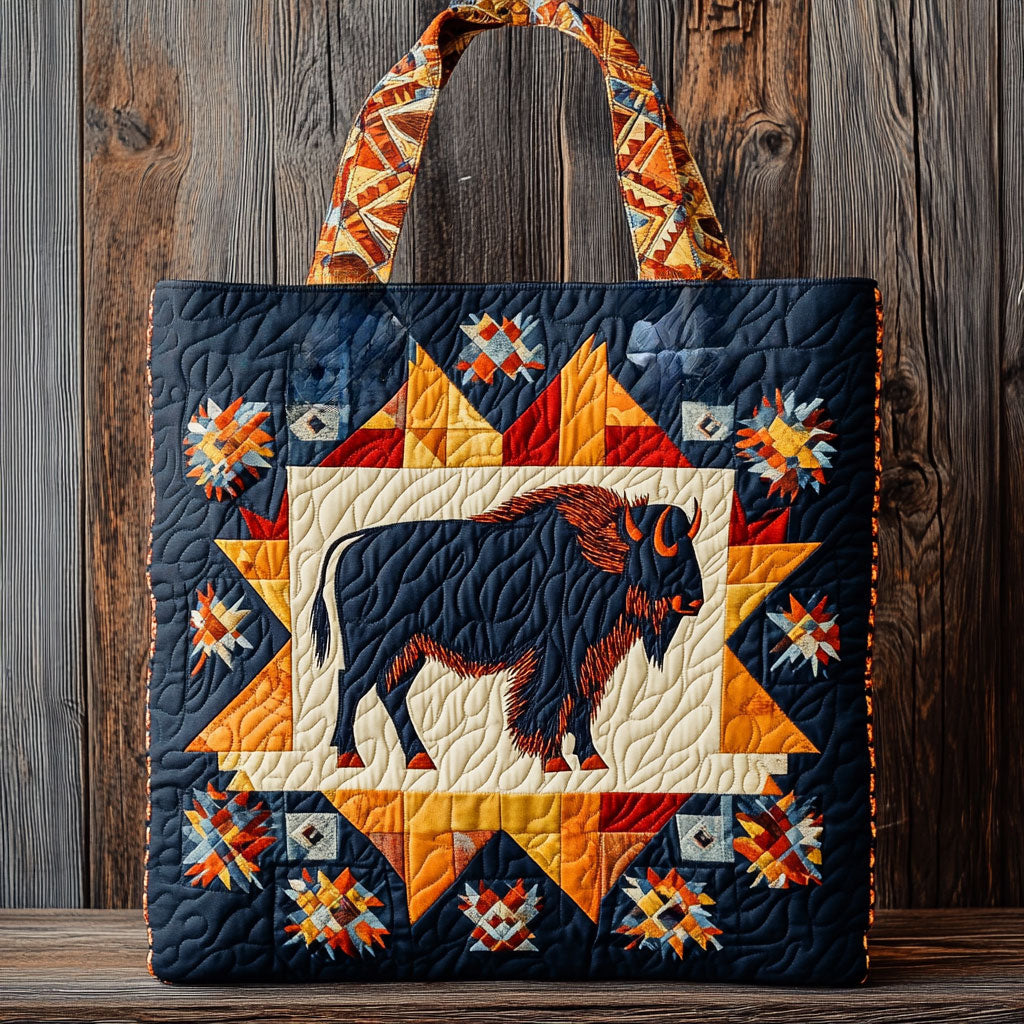 Sacred Plains Bison WN0901068CL Quiltet Tote Bag