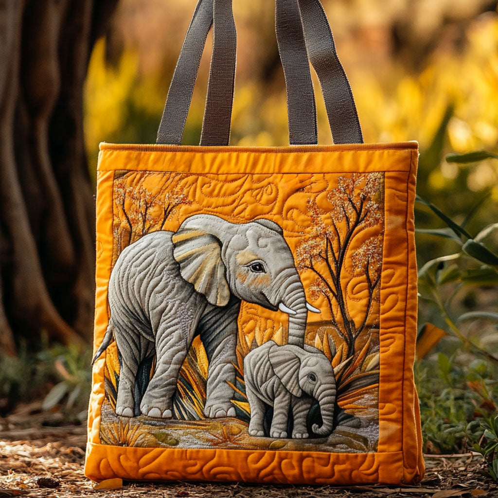 Rolig Elefant Drøm WN0910006CL Quiltet Tote Taske