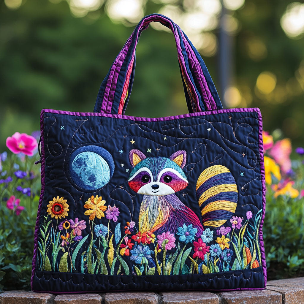 Måneskin Raccoon CW1501014CL Quilted Tote Bag