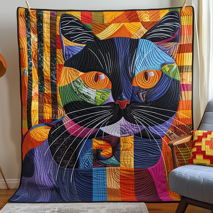 Purrfect Patterns Quiltet Tæppe NCU0DK151