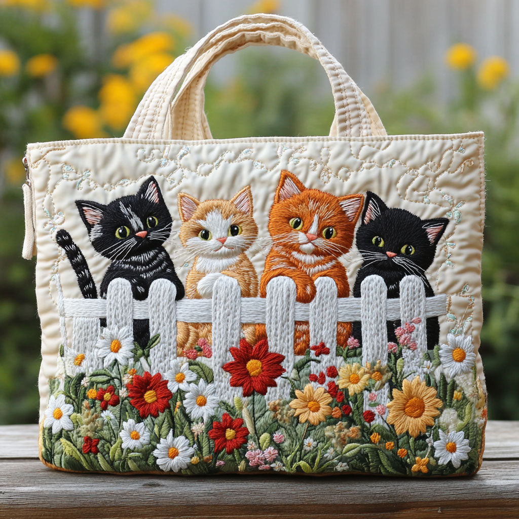 Blossom Kittens CW0110003CL Vatteret Tote Bag