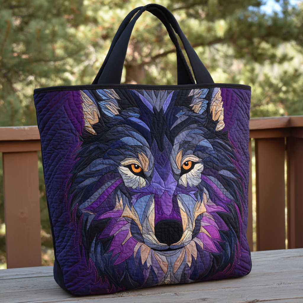 Mosaic Wolf XR0601018CL Vatteret Tote Bag