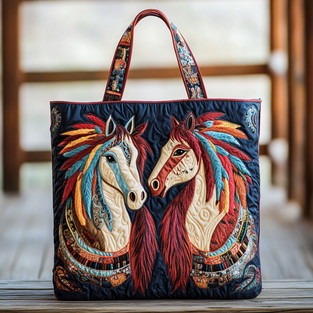 Vild Hest Ånd CW0801022CL Quilted Tote Bag