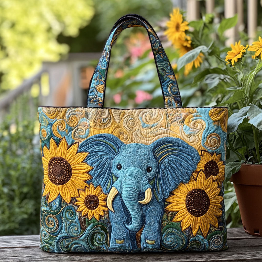 Vild Elefant Sol WN1010062CL Quilted Tote Bag