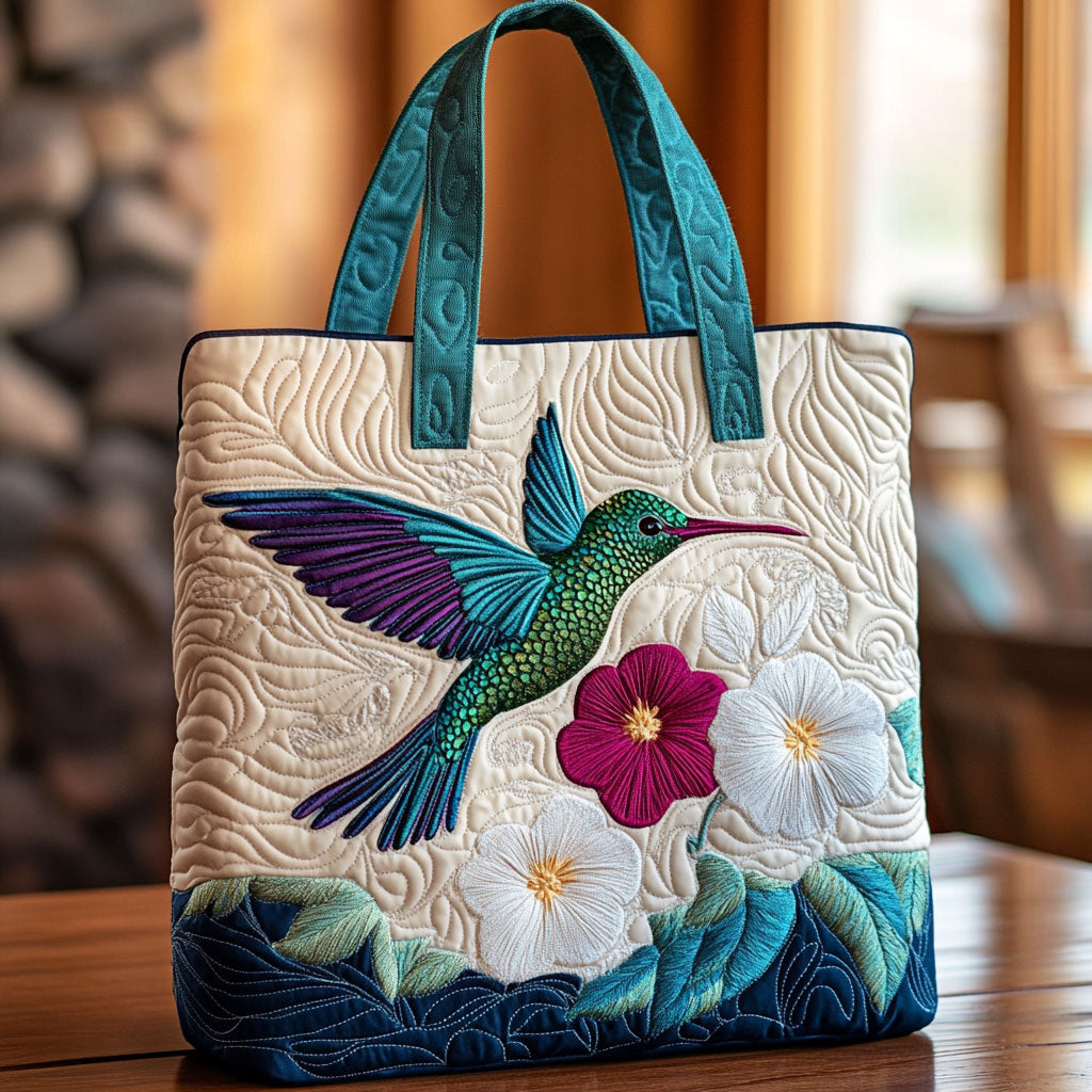 Hvid Blomst CP2409027CL Quiltet Tote Bag