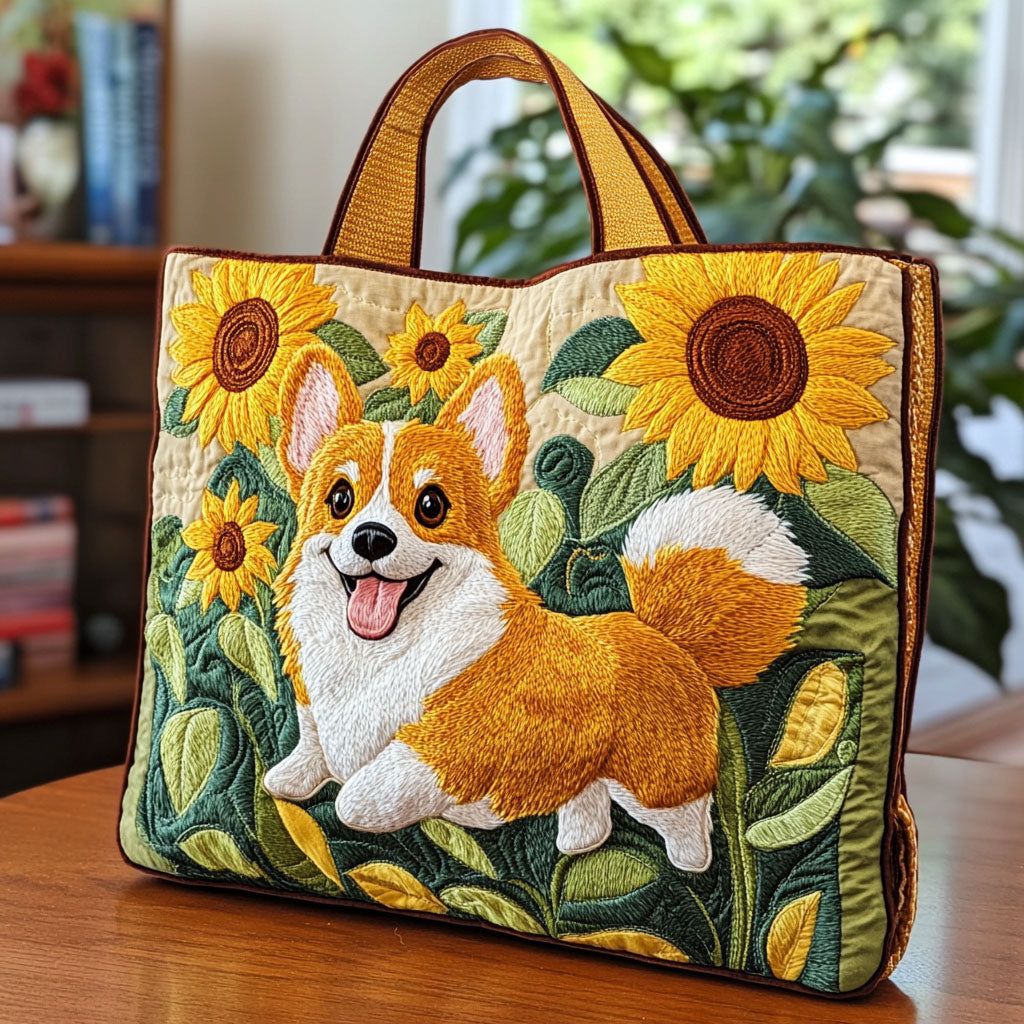 Corgi Smile CW2209013CL Pufferet Tote Bag