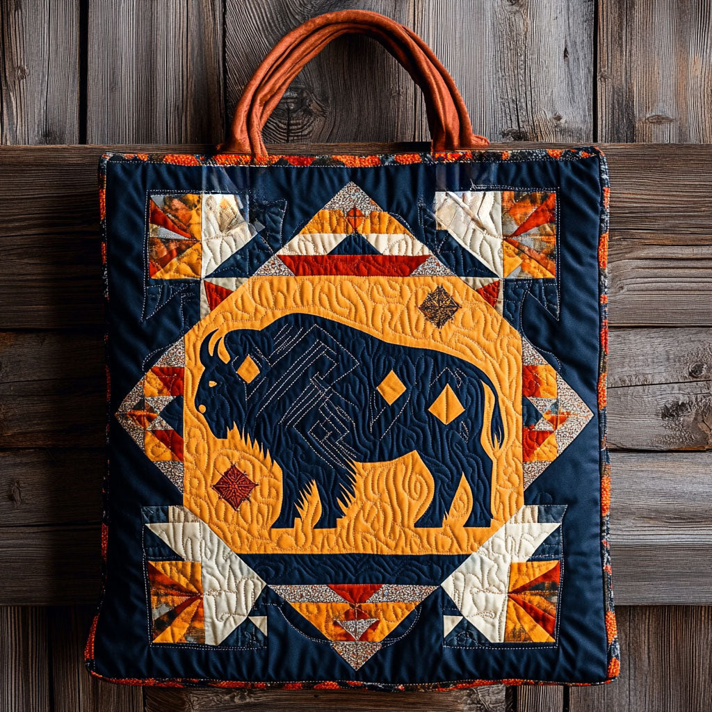 Starcrest Bison WN0901079CL Quilted Tote Bag