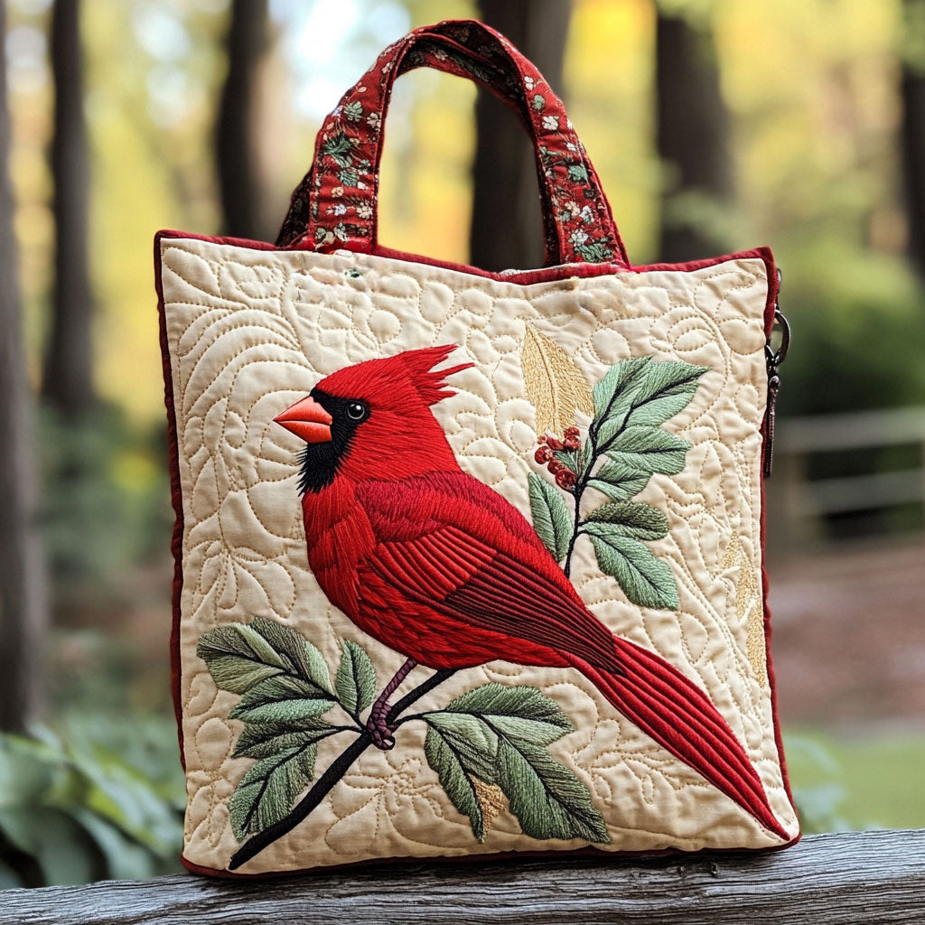 Sprudlende Cardinal WN2509069CL Quiltet Tote Bag