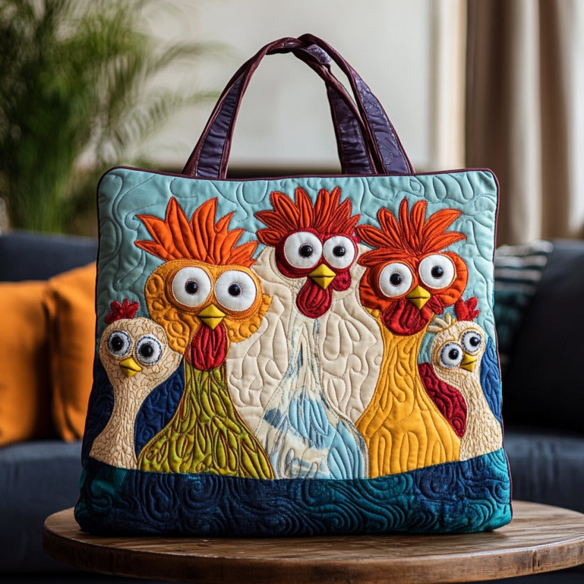 Clucky Fun XR3009005CL Quiltet Tote Bag
