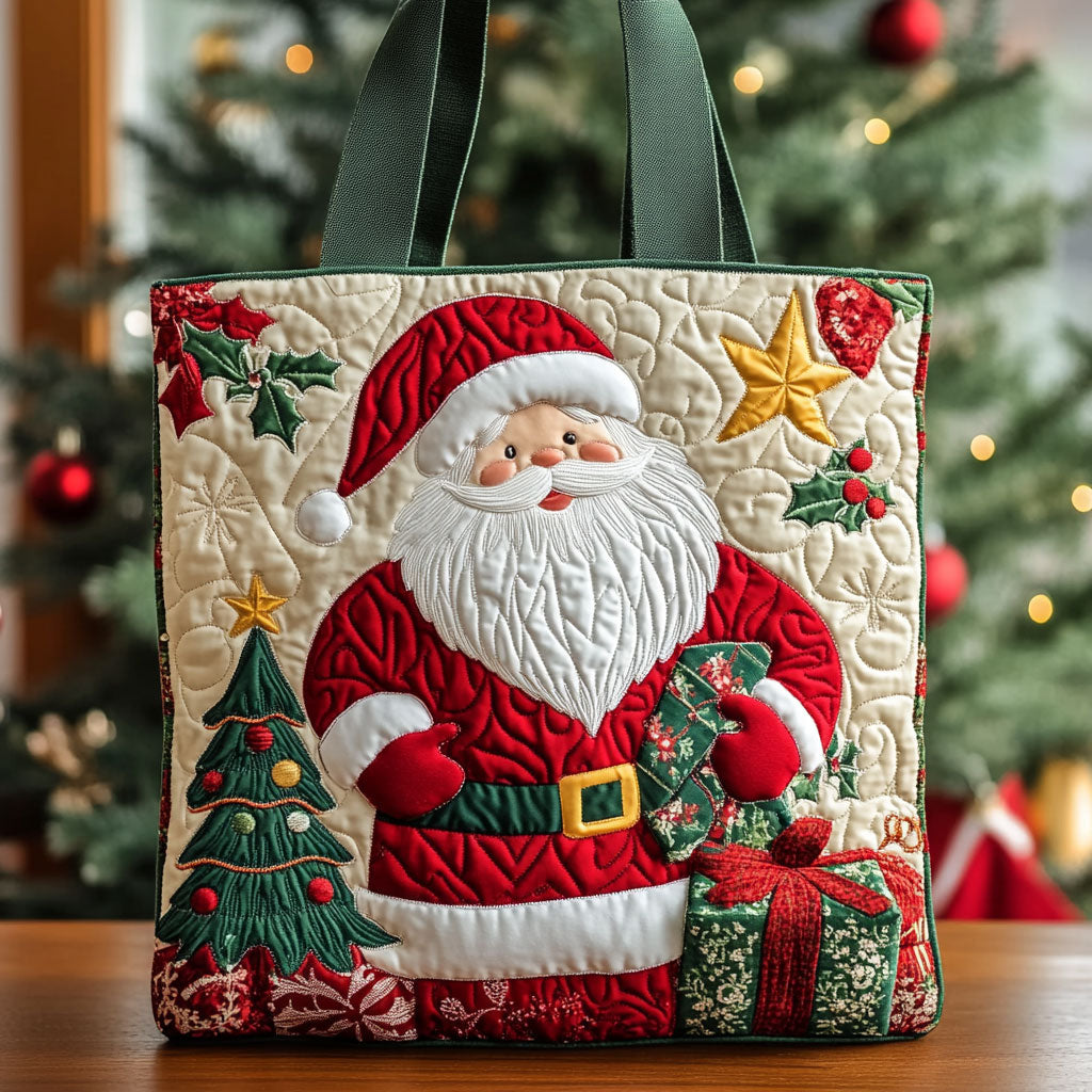 Santa Delight CP1810082CL Quiltet Tote Bag
