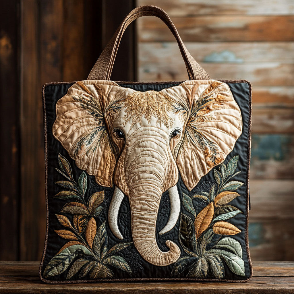 Hyggelig Elefant CW1201077CL Quiltet Tote Bag