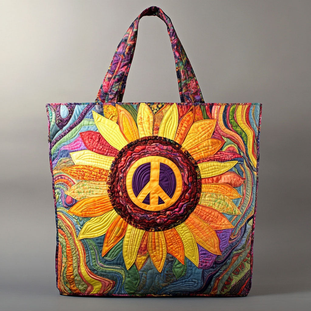 Bohemian Sunflower WN0901006CL Quiltet Tote Bag