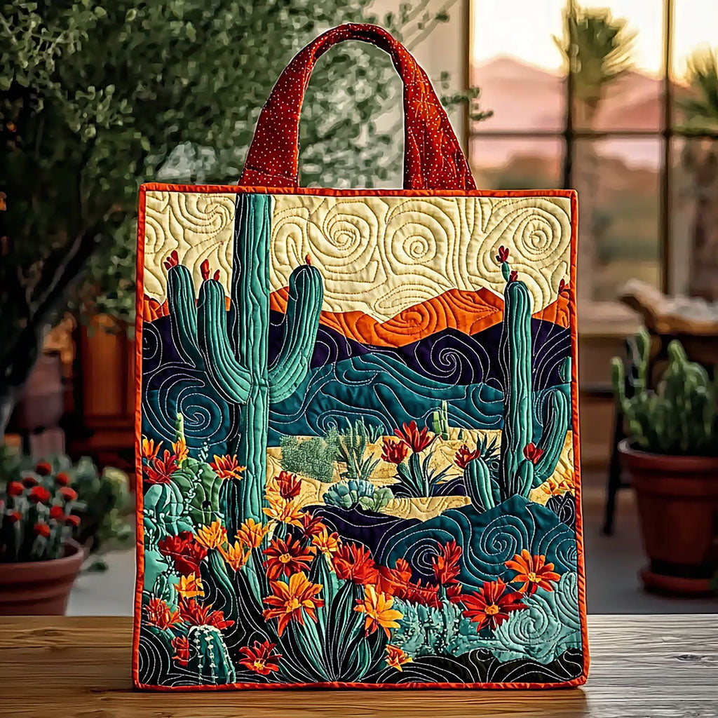 Blomstrende Ørken QA2511008CL Quiltet Tote Bag