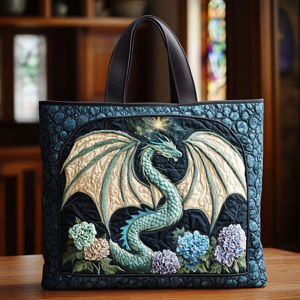 Dragon Guardian CW1301007CL Quiltet Tote Bag