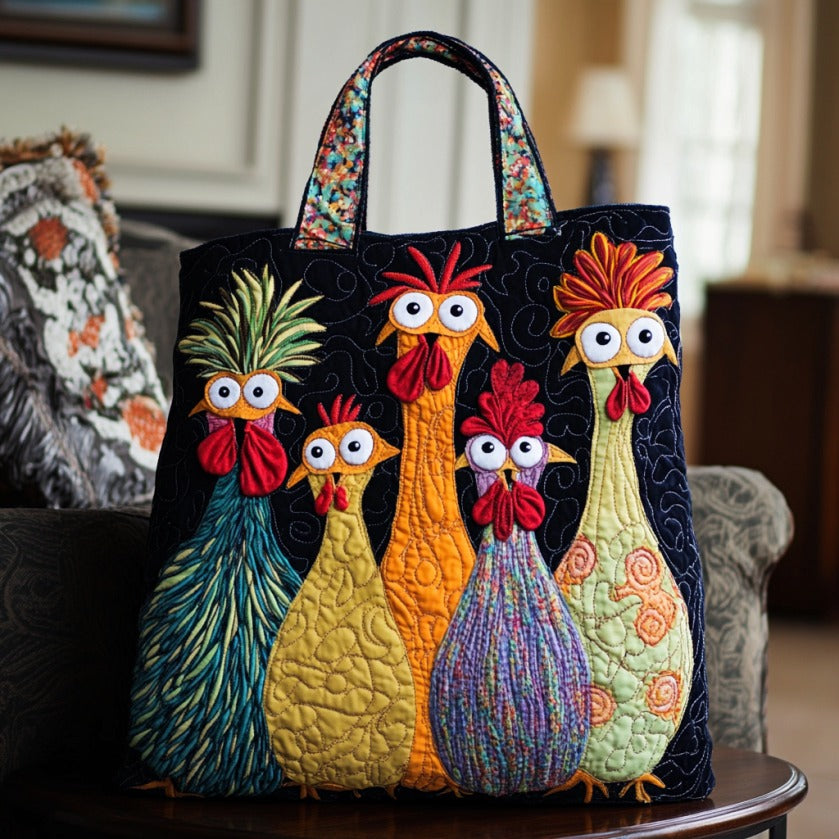 Cheeky Chickens XR3009006CL Vatteret Tote Bag