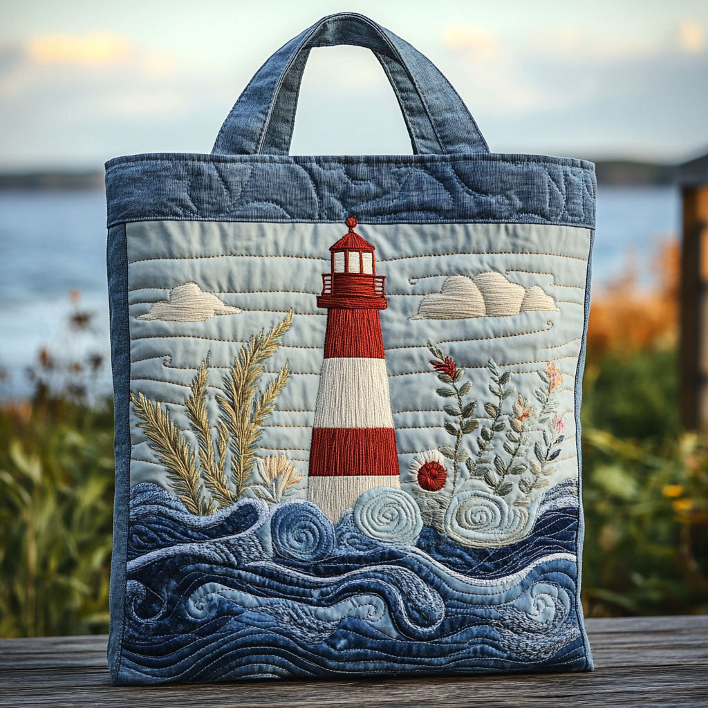 Hav Fyrtårn CW1301023CL Quiltet Tote Bag