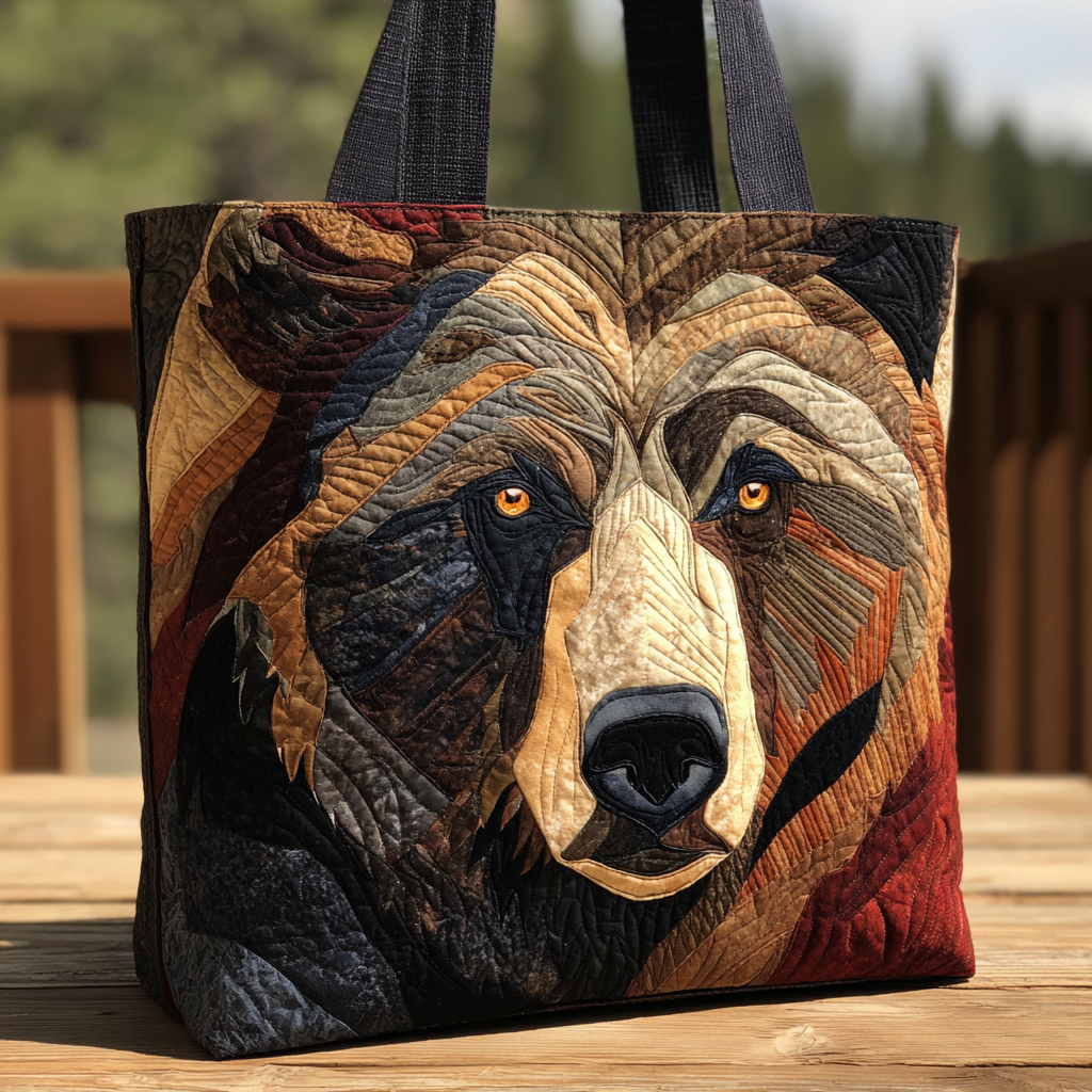 Majestic Bear XR0601017CL Quiltet Tote Bag
