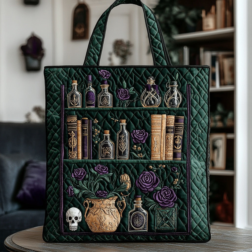 Gothic Botanisk Bogreol XR1111012CL Quiltet Tote Bag