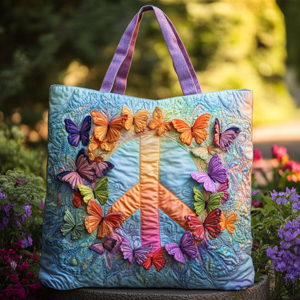 Fredfyldt Sommerfugl CW2709019CL Quiltet Tote Bag
