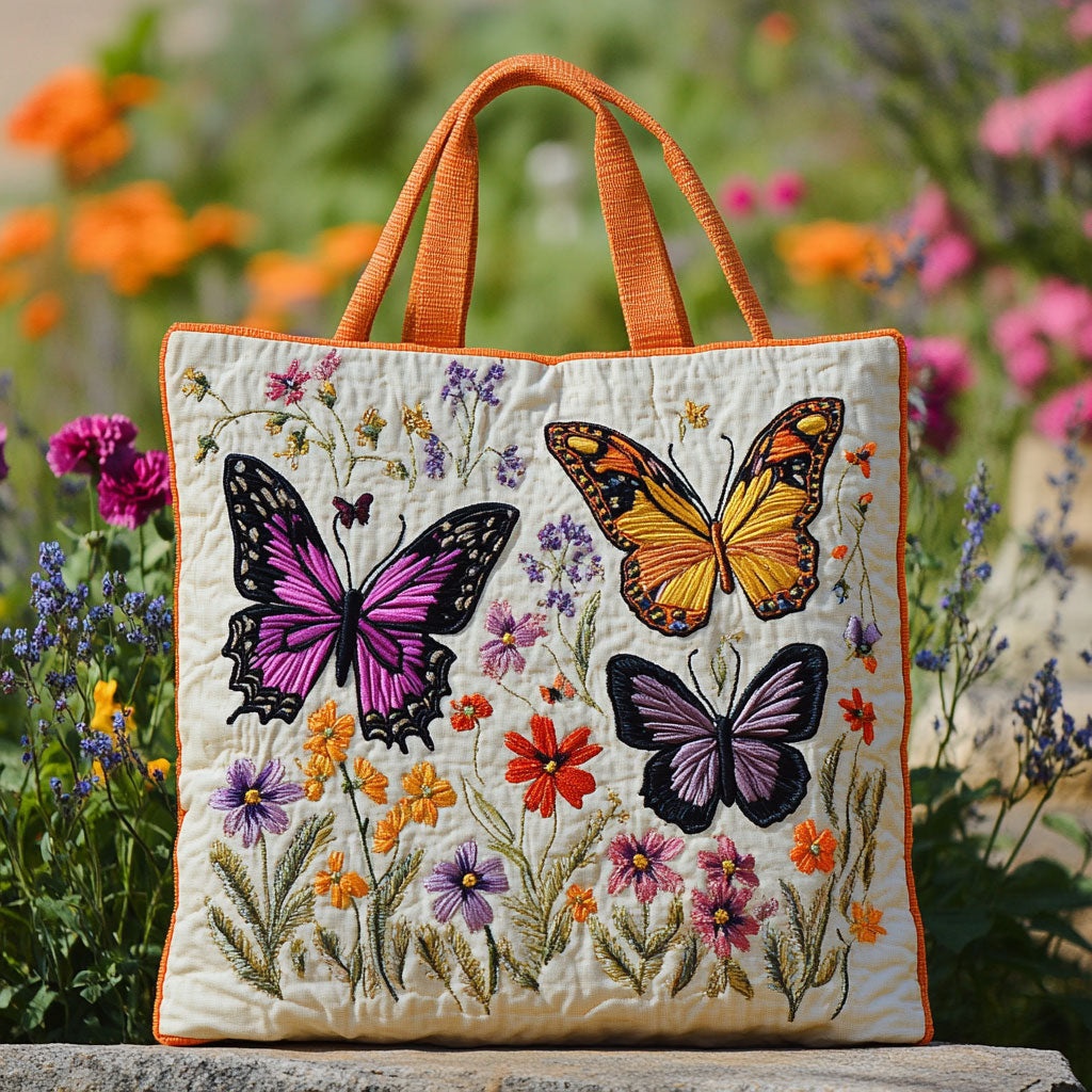 Blomster Sommerfugl CW1501010CL Quilted Tote Taske