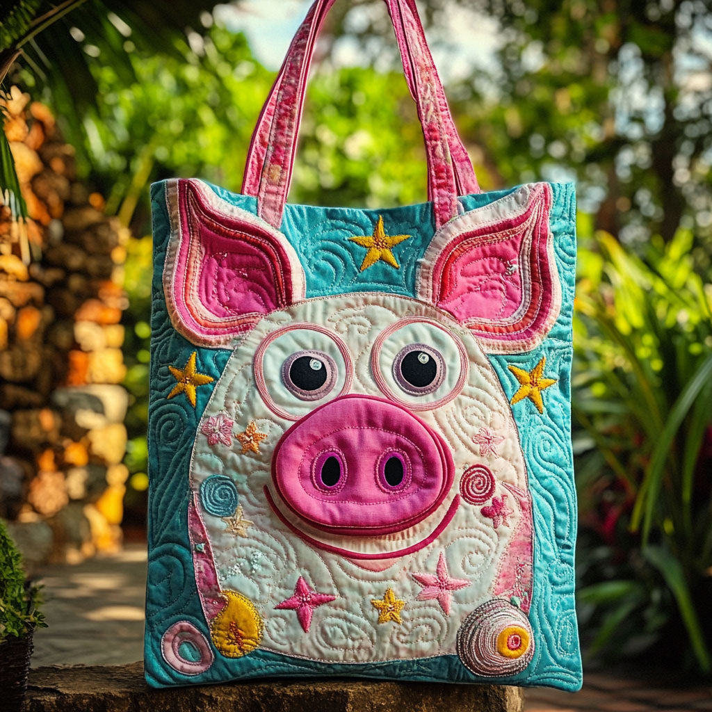 Drømmende Svinekotelet WN0110012CL Quiltet Tote Bag