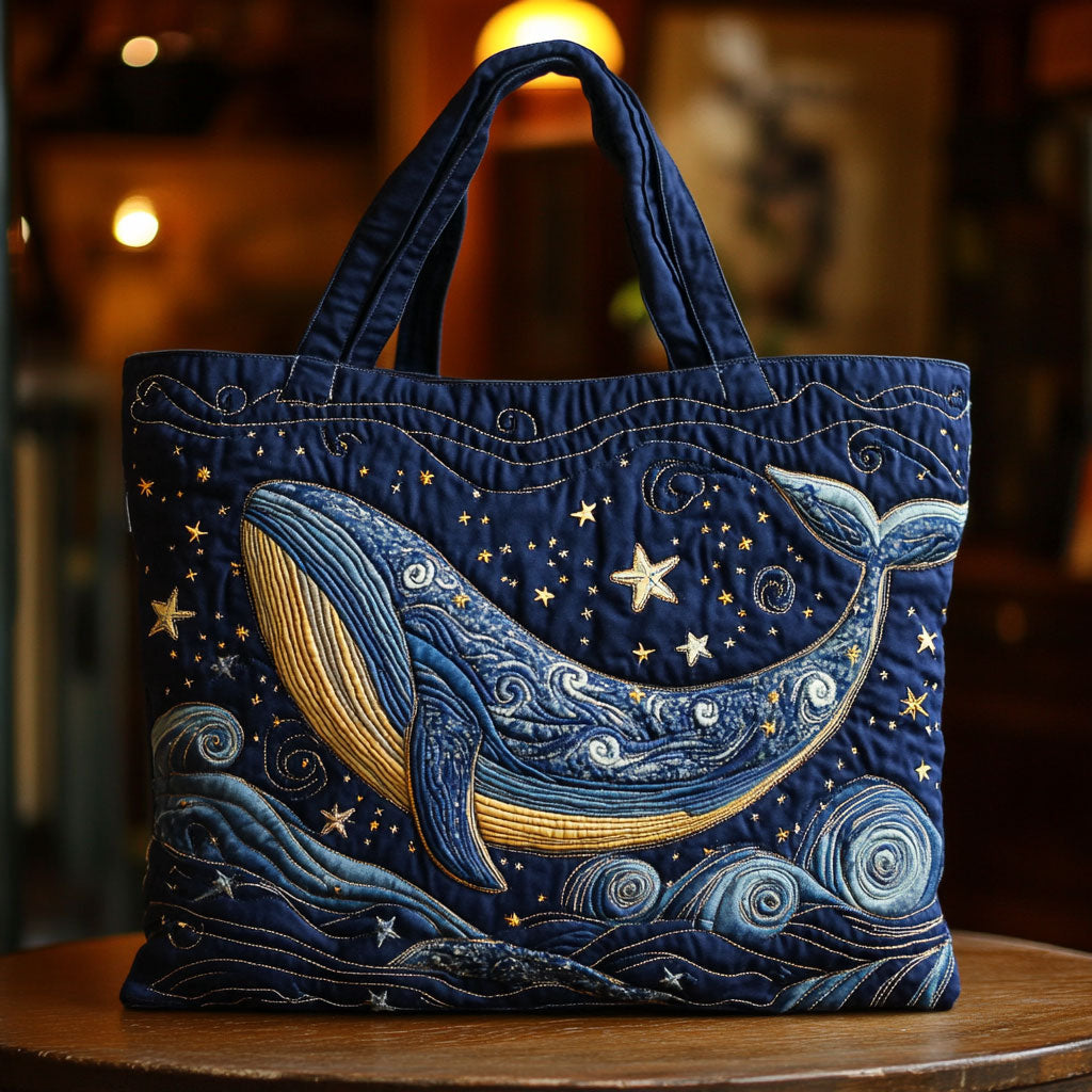 Stjerneklar Nat Hval CW1401039CL Quilted Tote Bag