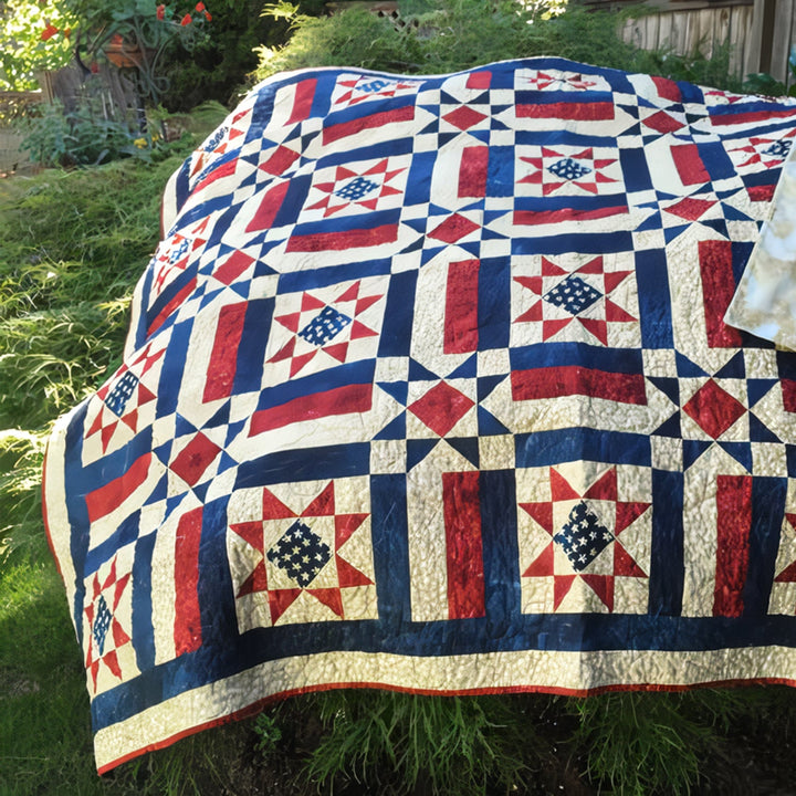 Amerikansk Patchwork Quiltet Tæppe NCU0TH570