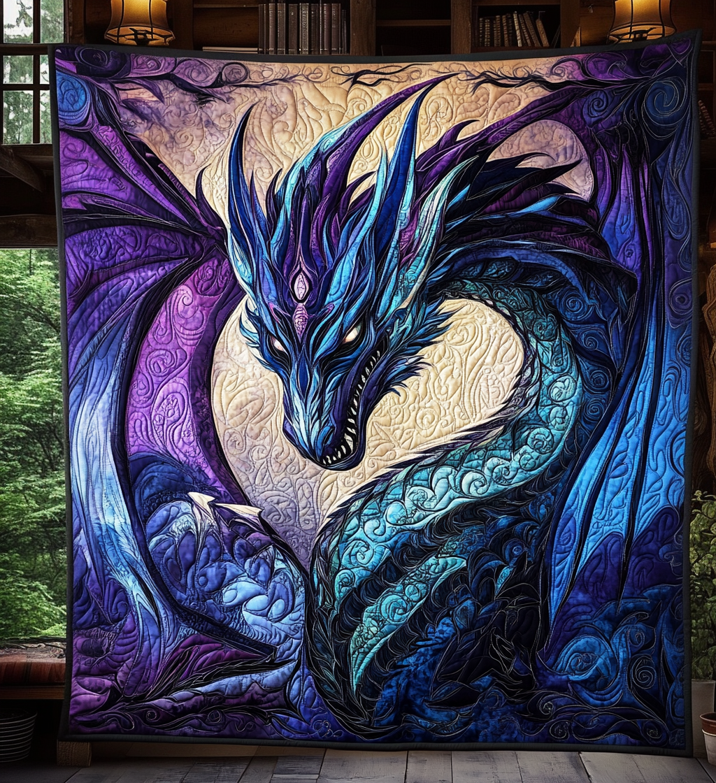 Antik Wyrm Quiltet Tæppe NCU0DV871