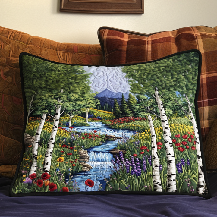 Aspen Vildblomster Sti Quilted Sengetøj Pude Betræk NCU0NT5986