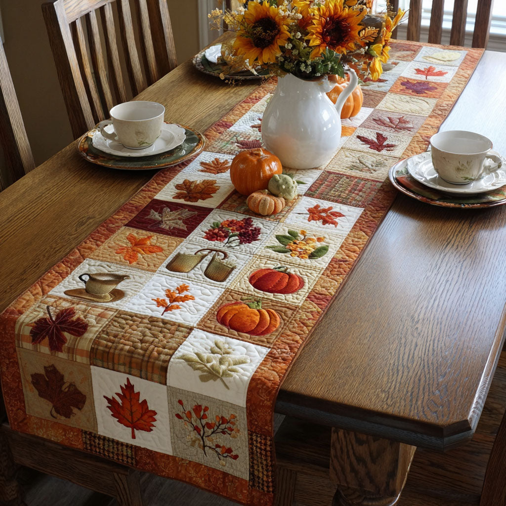 Efterårs Glade Quilted Bordløber NCU0PT7804