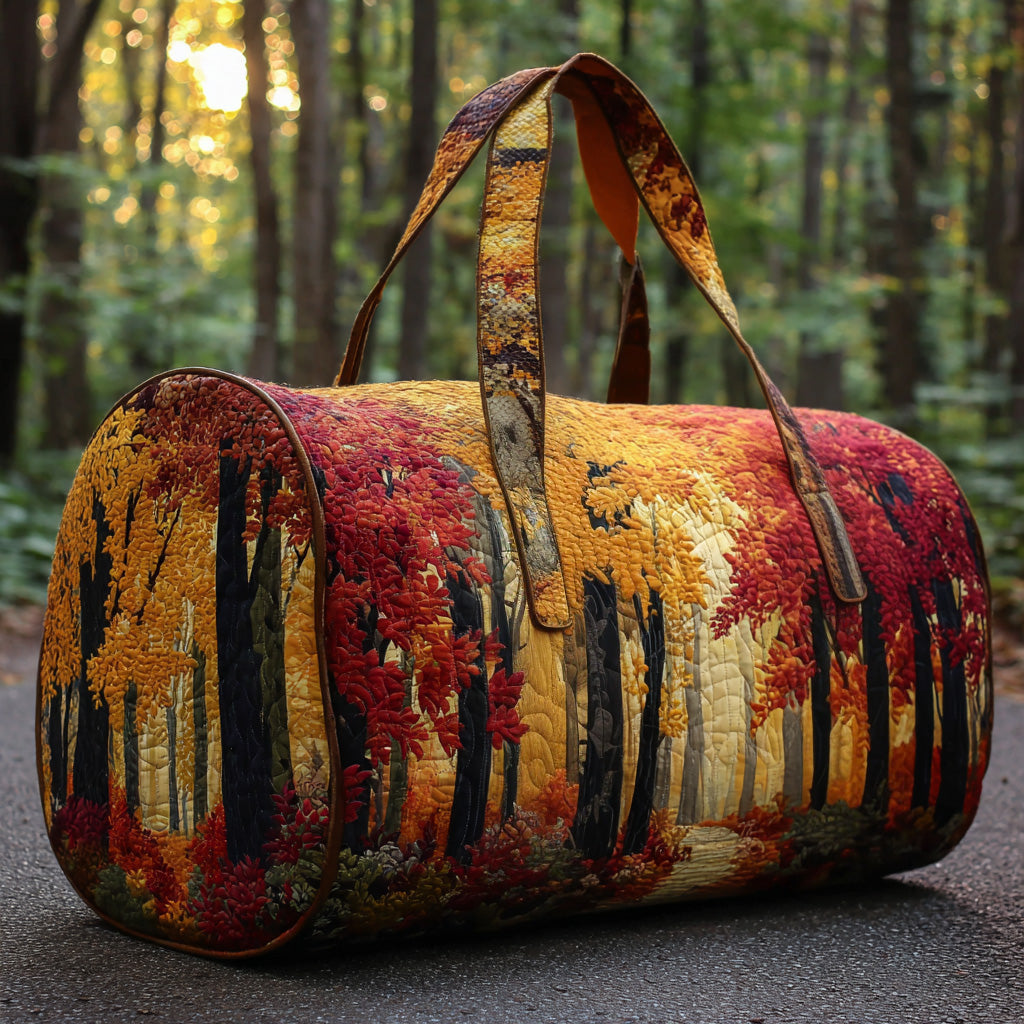 Efterårsgrove Quiltet Duffle Bag NCU0DV7504
