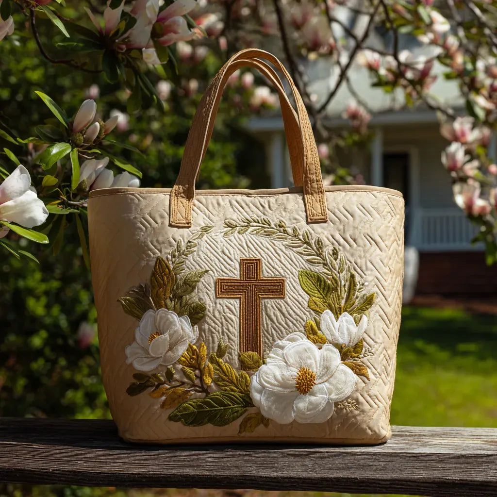 Quilted Tote Bag - Hellige Kors