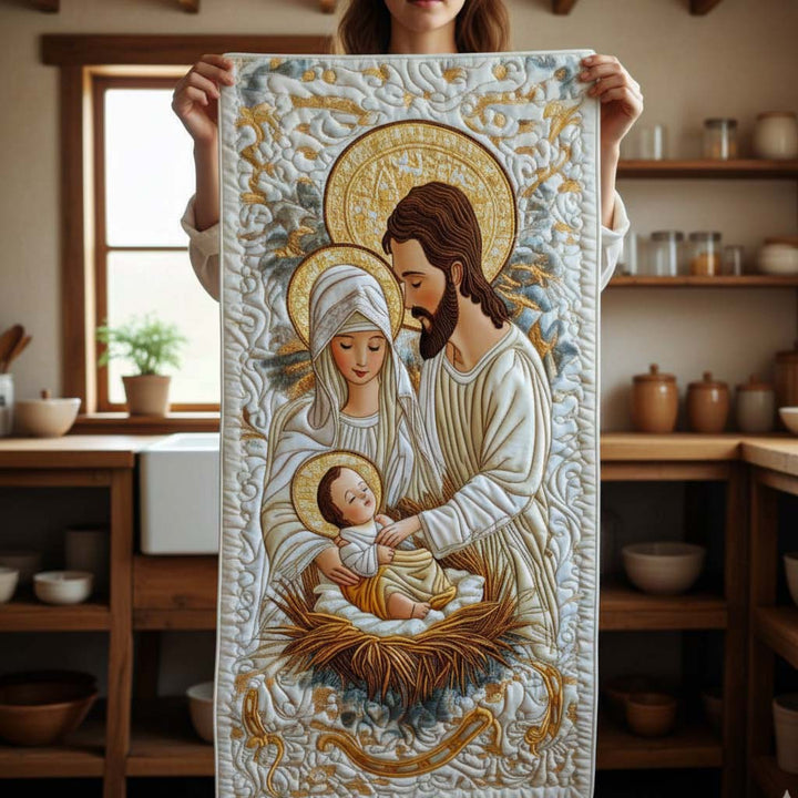 Bethlehem Starlight Quilted Table Runner NCU0NT1424