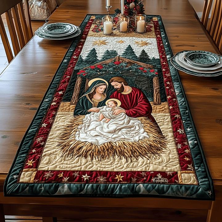 Bethlehem Blessings Quiltet Bordløber NCU0TH1947
