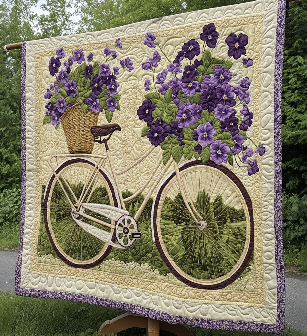 Cykel Bouquet Kunst Quilt Ophæng NCU0PT814