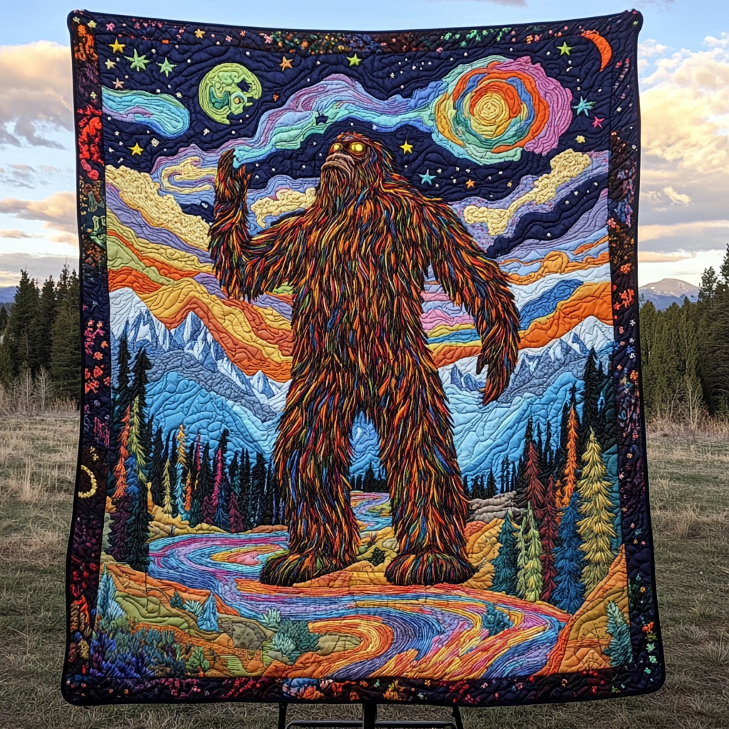 Bigfoot Trails Quiltet Tæppe NCU0DK4036