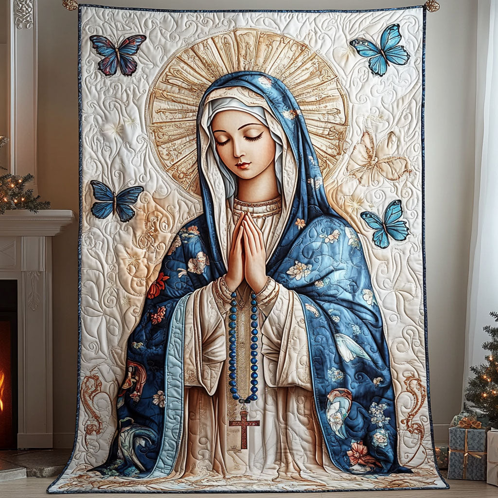 Velsignede Maria Quiltet Tæppe NCU0TL1536
