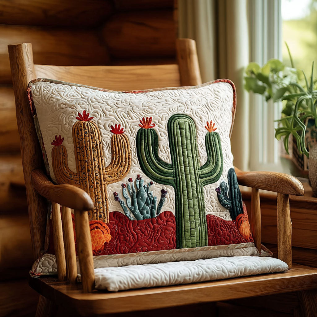 Blomstrende Ørkensti Quilted Sengetøj Pude Betræk NCU0PT8767