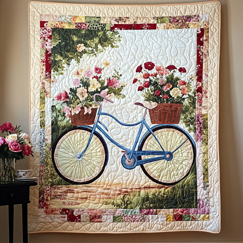 Blomstrende Hjul Kunst Quilt Ophæng NCU0TL1020